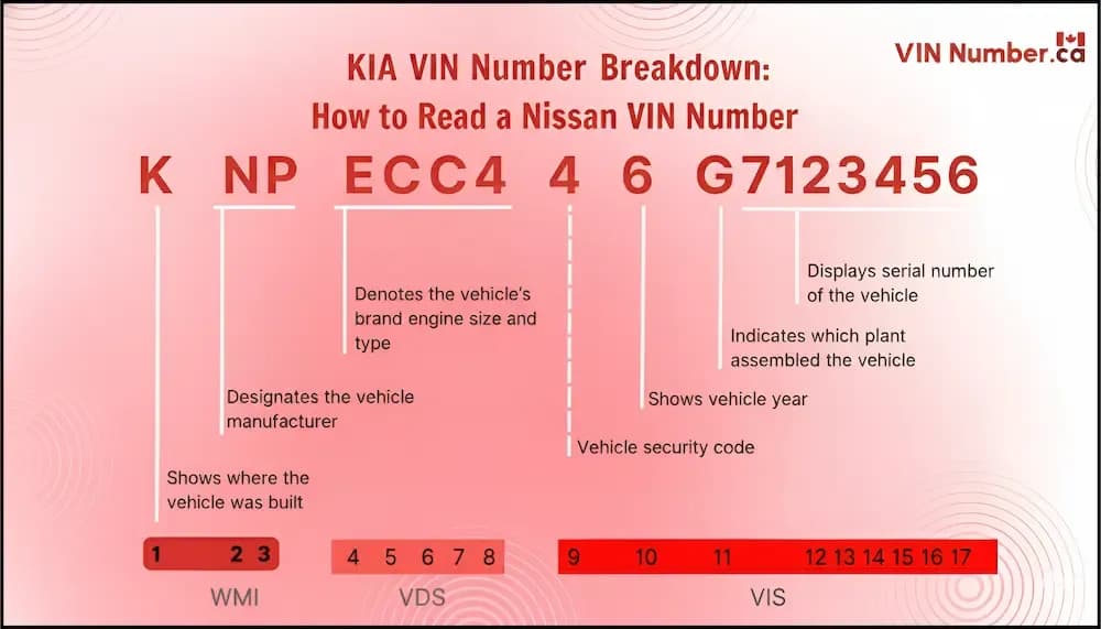 KIA VIN Number Breakdown