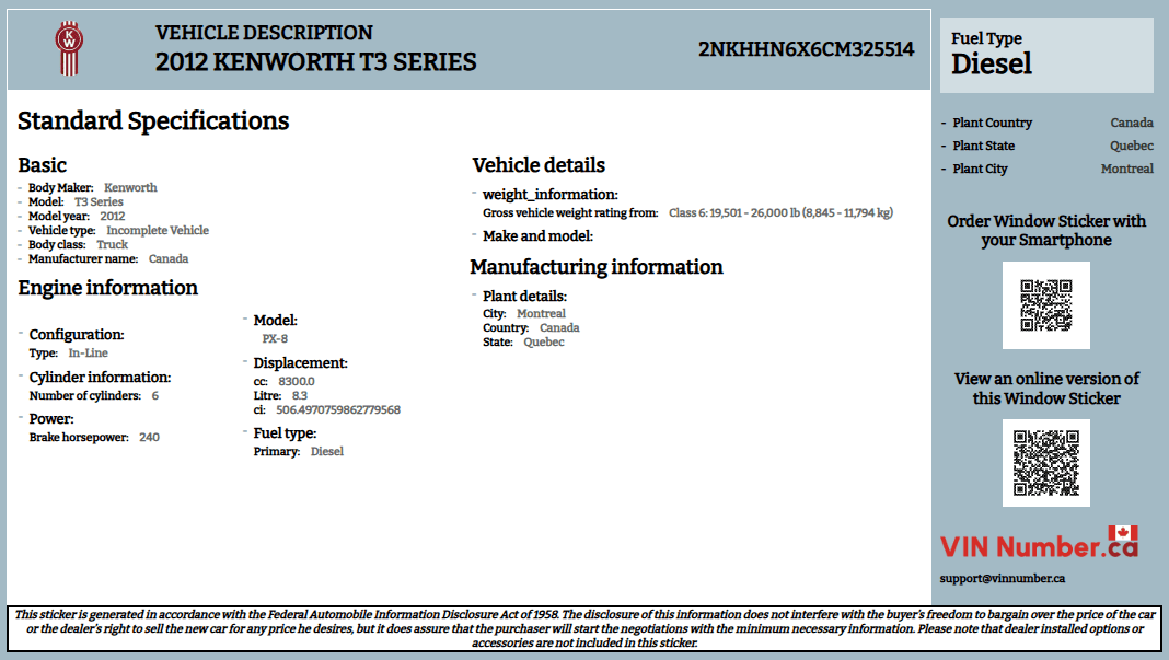 Vehicle history report preview