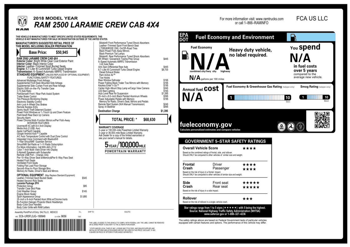 Vehicle history report preview