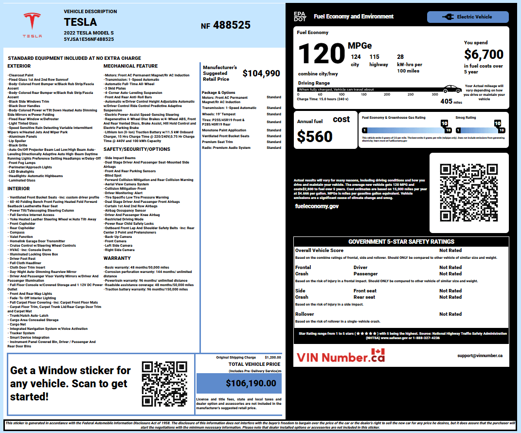 Vehicle history report preview